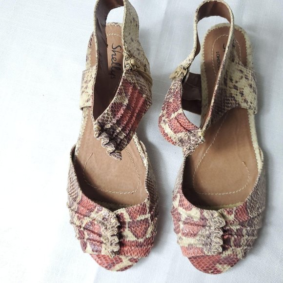 Shellys snake print  Nordstrom ankle strap sandals - Picture 10 of 11